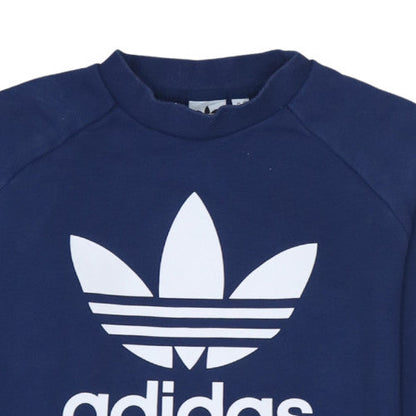 Womens UK Size 14 adidas Blue Pullover Sweatshirt