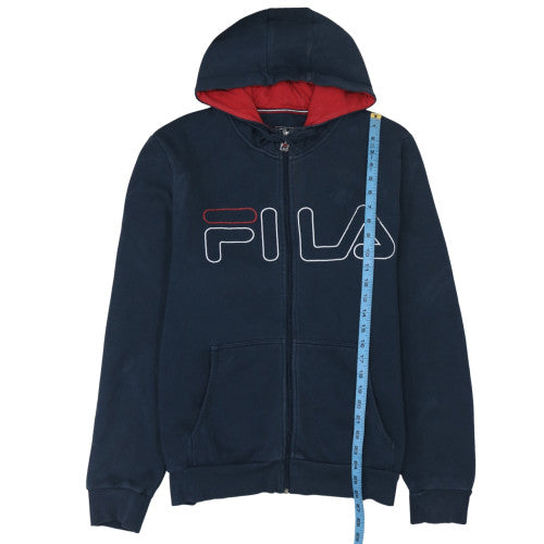 Mens UK Size XL FILA Blue Full Zip Hoodie