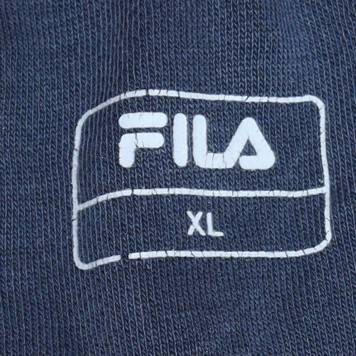 Mens UK Size XL FILA Blue Full Zip Hoodie