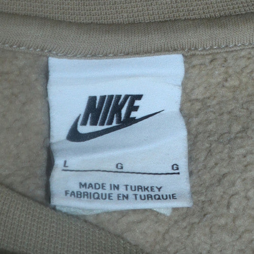Womens UK Size L Nike Beige Pullover Sweatshirt
