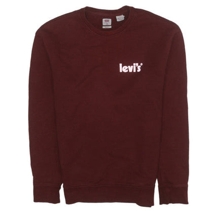 Womens UK Size XS Levi's Red Pullover Sweatshirt