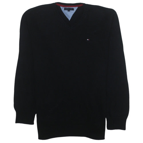 Boys UK Size 14 Years Tommy Hilfiger Black Pullover Jumper
