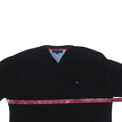Boys UK Size 14 Years Tommy Hilfiger Black Pullover Jumper