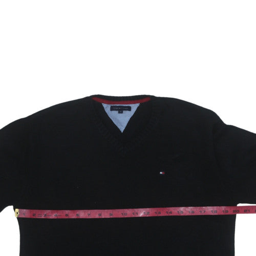 Boys UK Size 14 Years Tommy Hilfiger Black Pullover Jumper