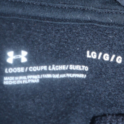 Mens UK Size L Under armour Black Pullover Hoodie