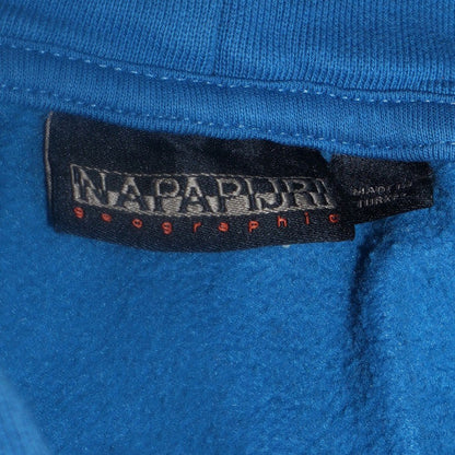 Napapijri Boys Blue Pullover Hoodie 12 Years Logo Fleece Sweatshirt