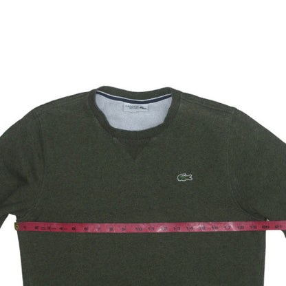 Mens UK Size S Lacoste Green Pullover Sweatshirt