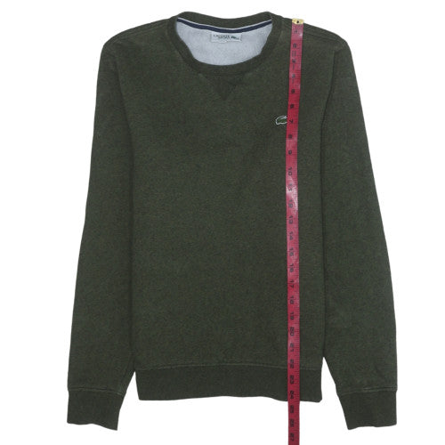 Mens UK Size S Lacoste Green Pullover Sweatshirt