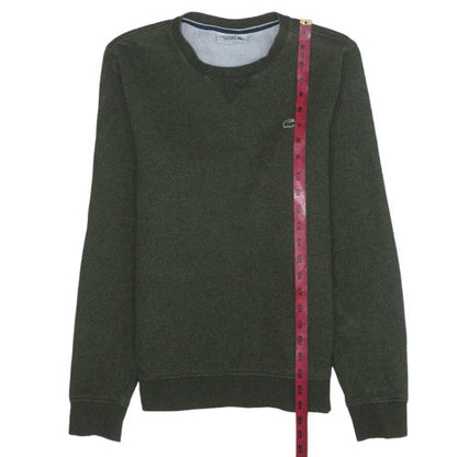 Mens UK Size S Lacoste Green Pullover Sweatshirt