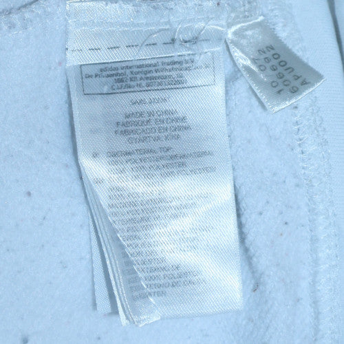 Womens UK Size 10 adidas White Full Zip Hoodie