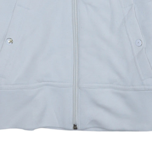 Womens UK Size 10 adidas White Full Zip Hoodie
