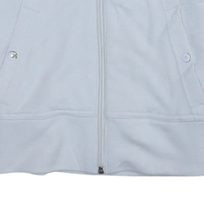 Womens UK Size 10 adidas White Full Zip Hoodie