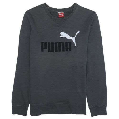 Mens UK Size M PUMA Black Pullover Sweatshirt