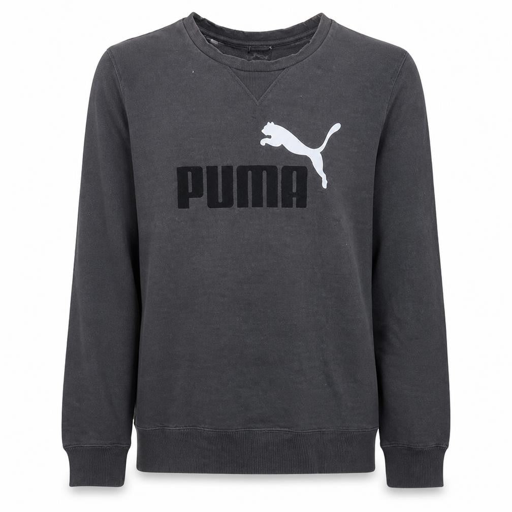 Mens UK Size M PUMA Black Pullover Sweatshirt