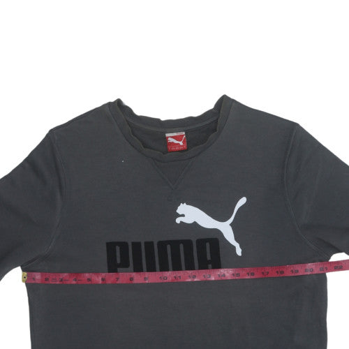 Mens UK Size M PUMA Black Pullover Sweatshirt