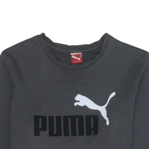 Mens UK Size M PUMA Black Pullover Sweatshirt