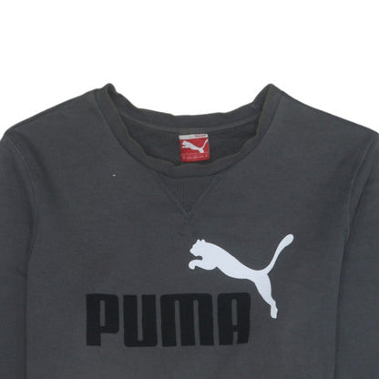 Mens UK Size M PUMA Black Pullover Sweatshirt