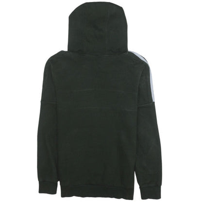 Adidas Boys Green Pullover Hoodie 13-14 Years Fleece Regular Fit