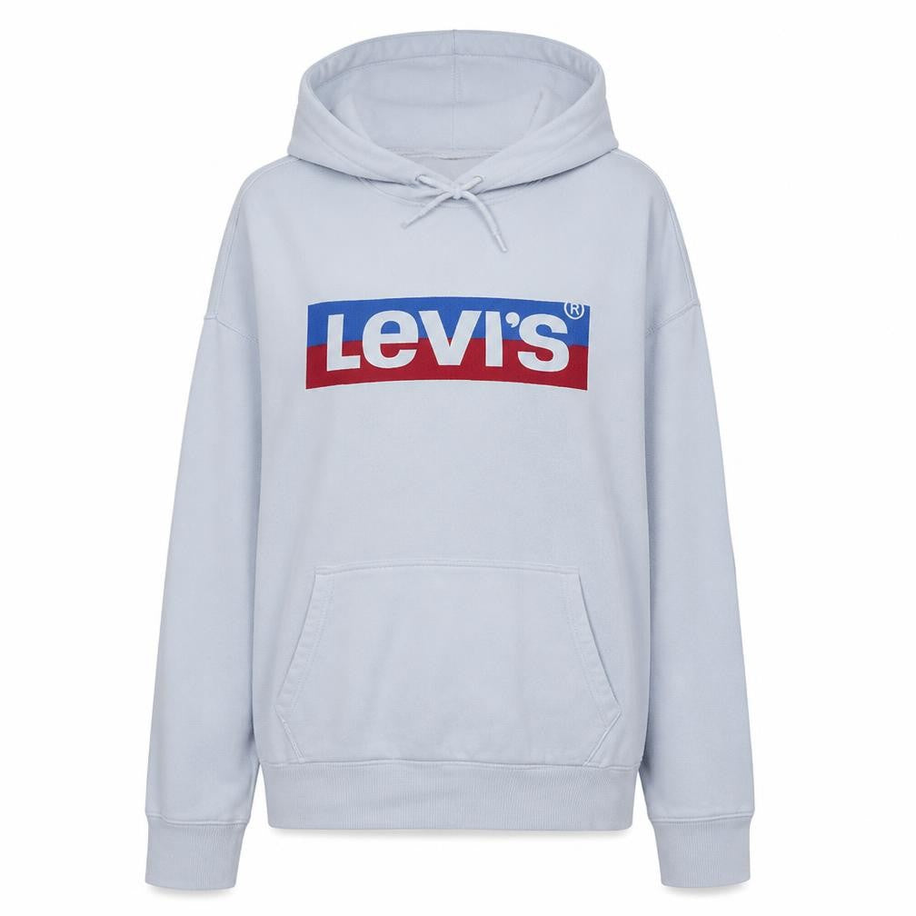 Womens UK Size 2XS Levi's White Pullover Hoodie
