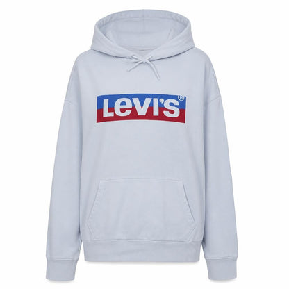 Womens UK Size 2XS Levi's White Pullover Hoodie