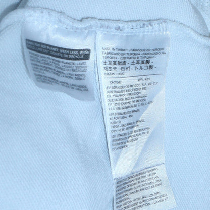 Womens UK Size 2XS Levi's White Pullover Hoodie