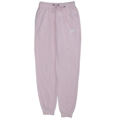Nike Womens Pink XS Fleece Sweatpants Elastic Waist Joggers