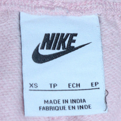 Nike Womens Pink XS Fleece Sweatpants Elastic Waist Joggers