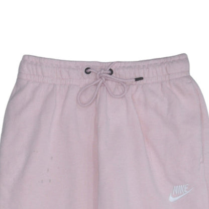 Nike Womens Pink XS Fleece Sweatpants Elastic Waist Joggers