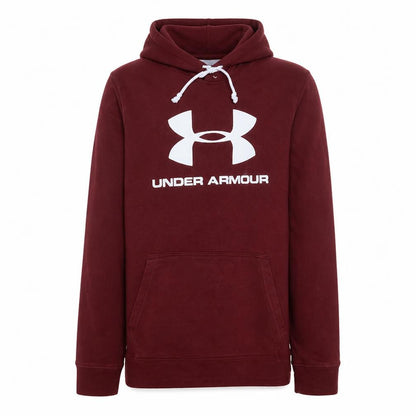 Mens UK Size S Under armour Red Pullover Hoodie