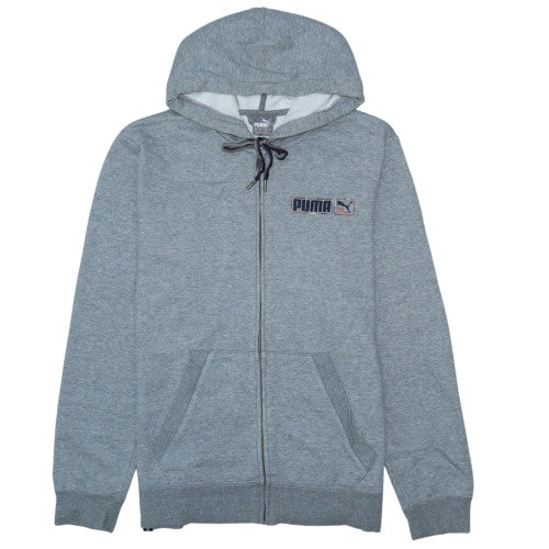 Mens UK Size L PUMA Grey Full Zip Hoodie