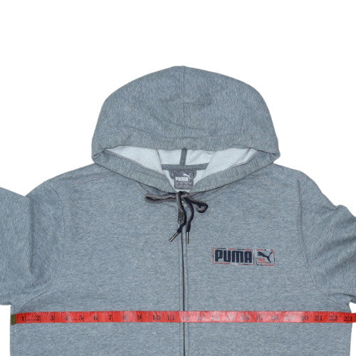Mens UK Size L PUMA Grey Full Zip Hoodie