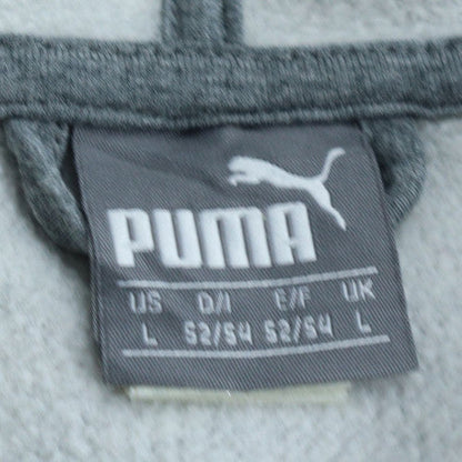 Mens UK Size L PUMA Grey Full Zip Hoodie