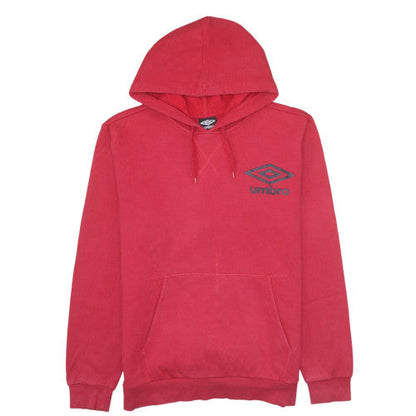 Mens UK Size M Umbro Red Pullover Hoodie