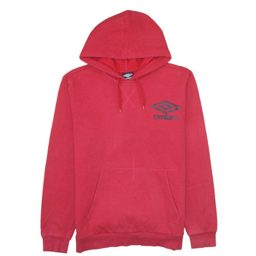 Mens UK Size M Umbro Red Pullover Hoodie