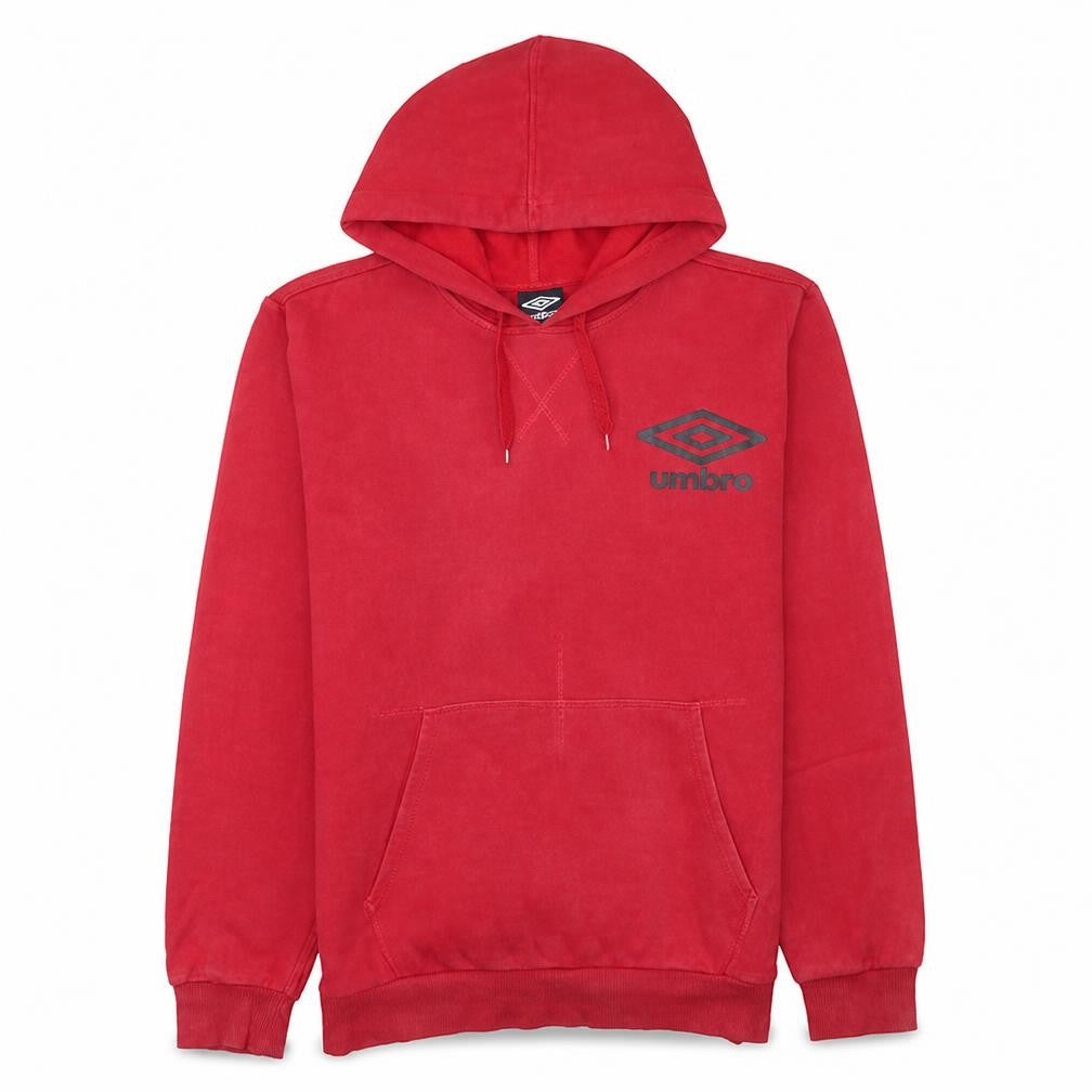 Mens UK Size M Umbro Red Pullover Hoodie