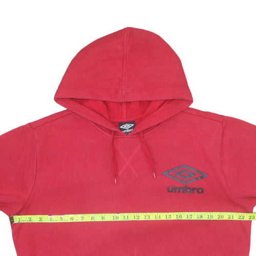 Mens UK Size M Umbro Red Pullover Hoodie