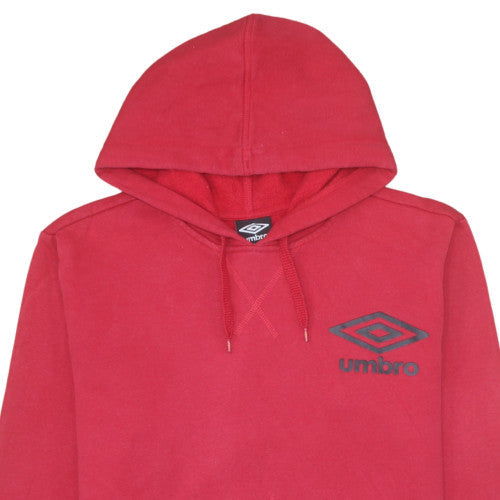 Mens UK Size M Umbro Red Pullover Hoodie