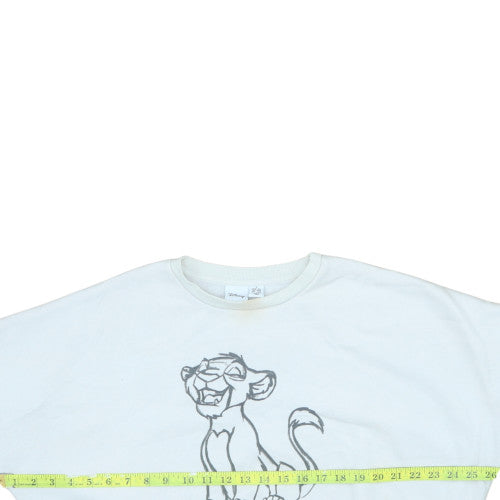 Womens UK Size S Disney White Pullover Sweatshirt
