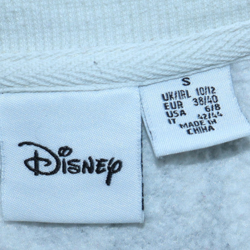 Womens UK Size S Disney White Pullover Sweatshirt