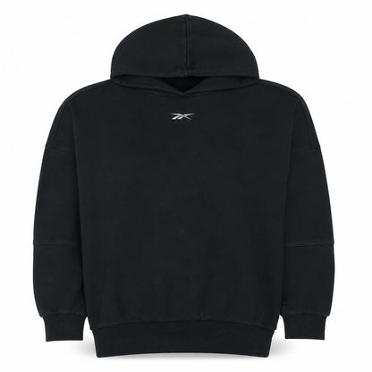 Womens UK Size M Reebok Black Pullover Hoodie