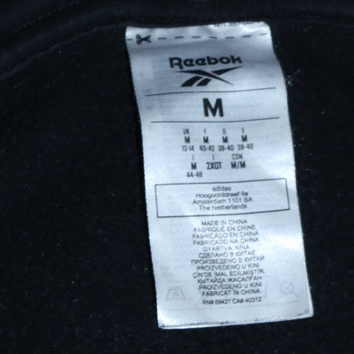 Womens UK Size M Reebok Black Pullover Hoodie