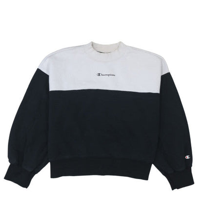 Womens UK Size M Champion Black Pullover Sweatshirt