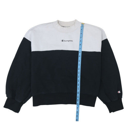 Womens UK Size M Champion Black Pullover Sweatshirt