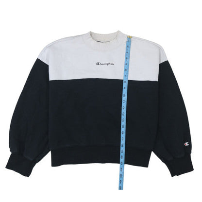 Womens UK Size M Champion Black Pullover Sweatshirt
