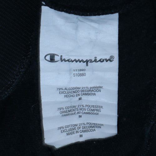 Womens UK Size M Champion Black Pullover Sweatshirt