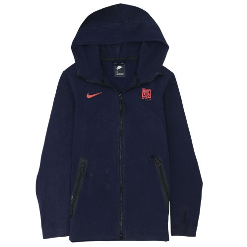 Mens UK Size S Nike Blue Full Zip Hoodie