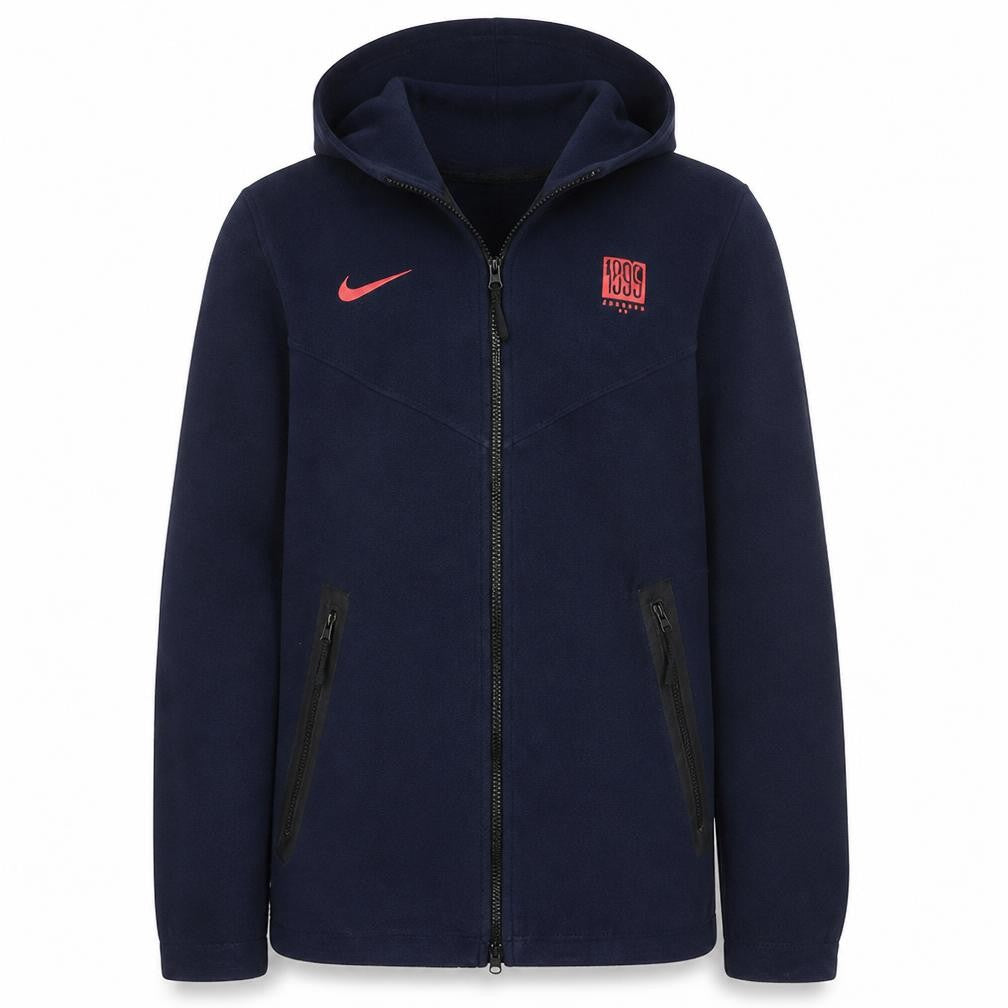 Mens UK Size S Nike Blue Full Zip Hoodie