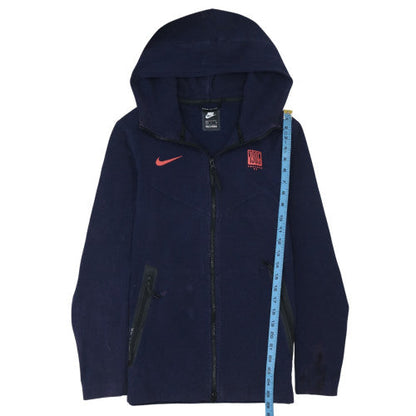 Mens UK Size S Nike Blue Full Zip Hoodie