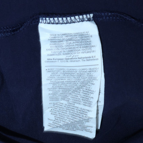 Mens UK Size S Nike Blue Full Zip Hoodie