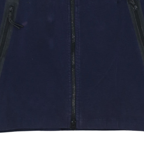 Mens UK Size S Nike Blue Full Zip Hoodie